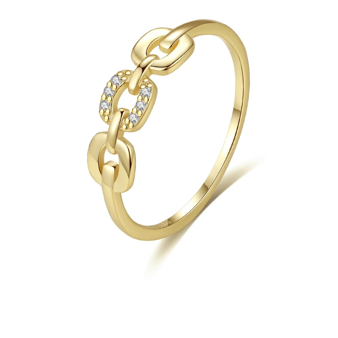 Gold Link Ring