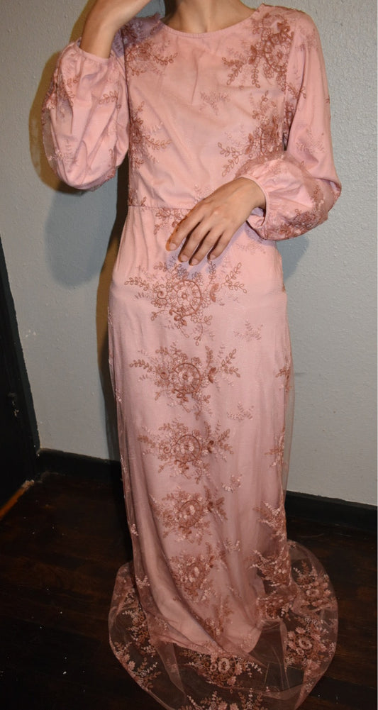 PRE-ORDER Blush Pink Floral Dress