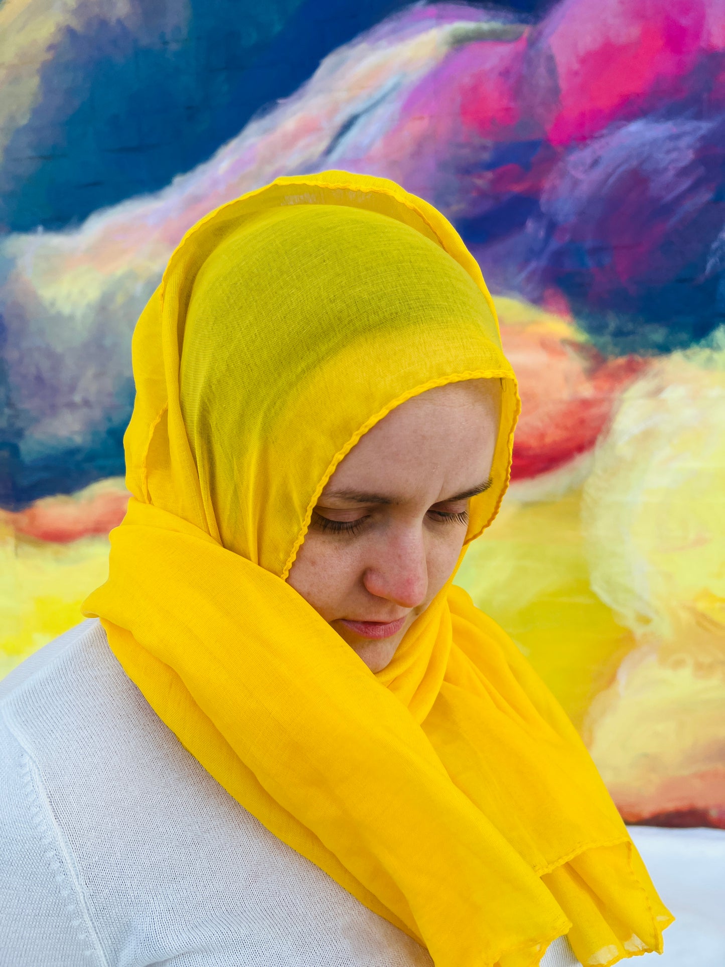 Sunflower Yellow Modal Hijab