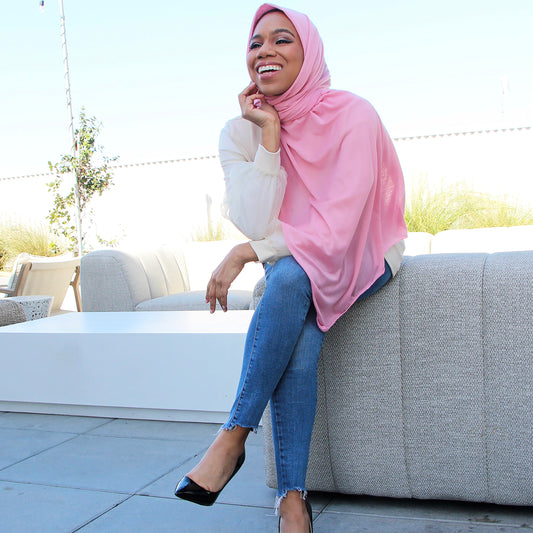 Prism Pink Jersey Hijab
