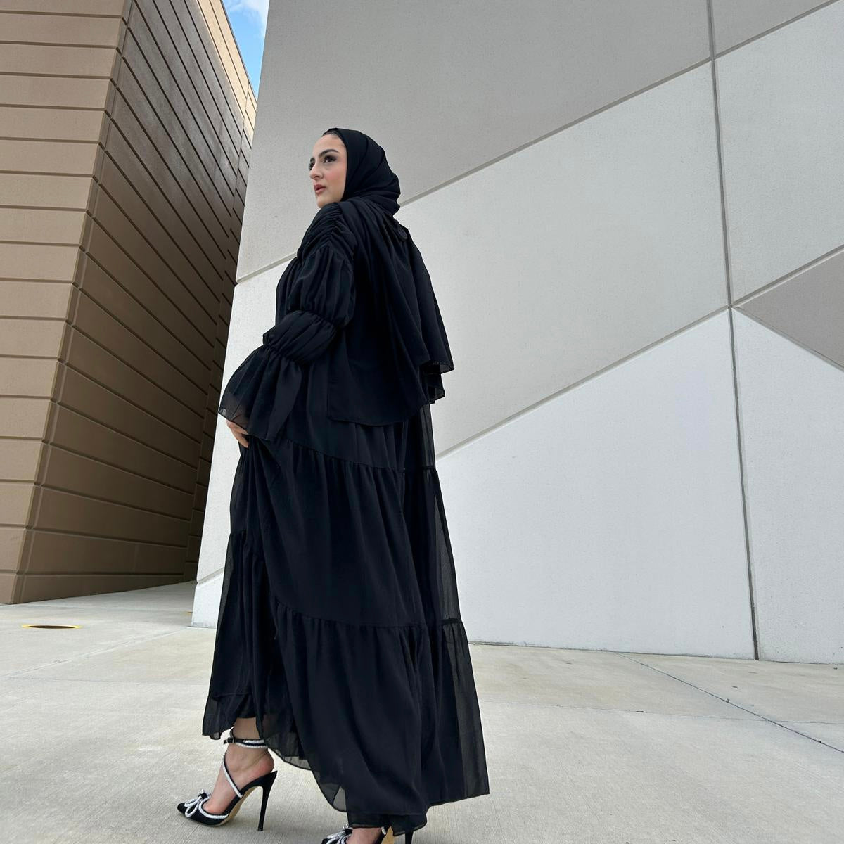 Ruffled Abayas