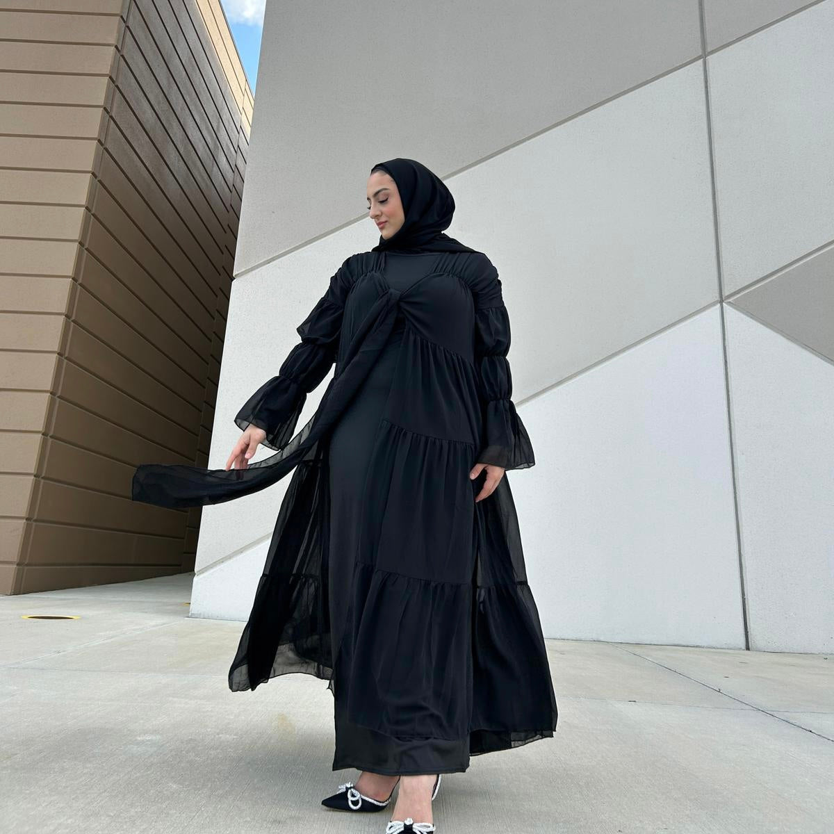 Ruffled Abayas