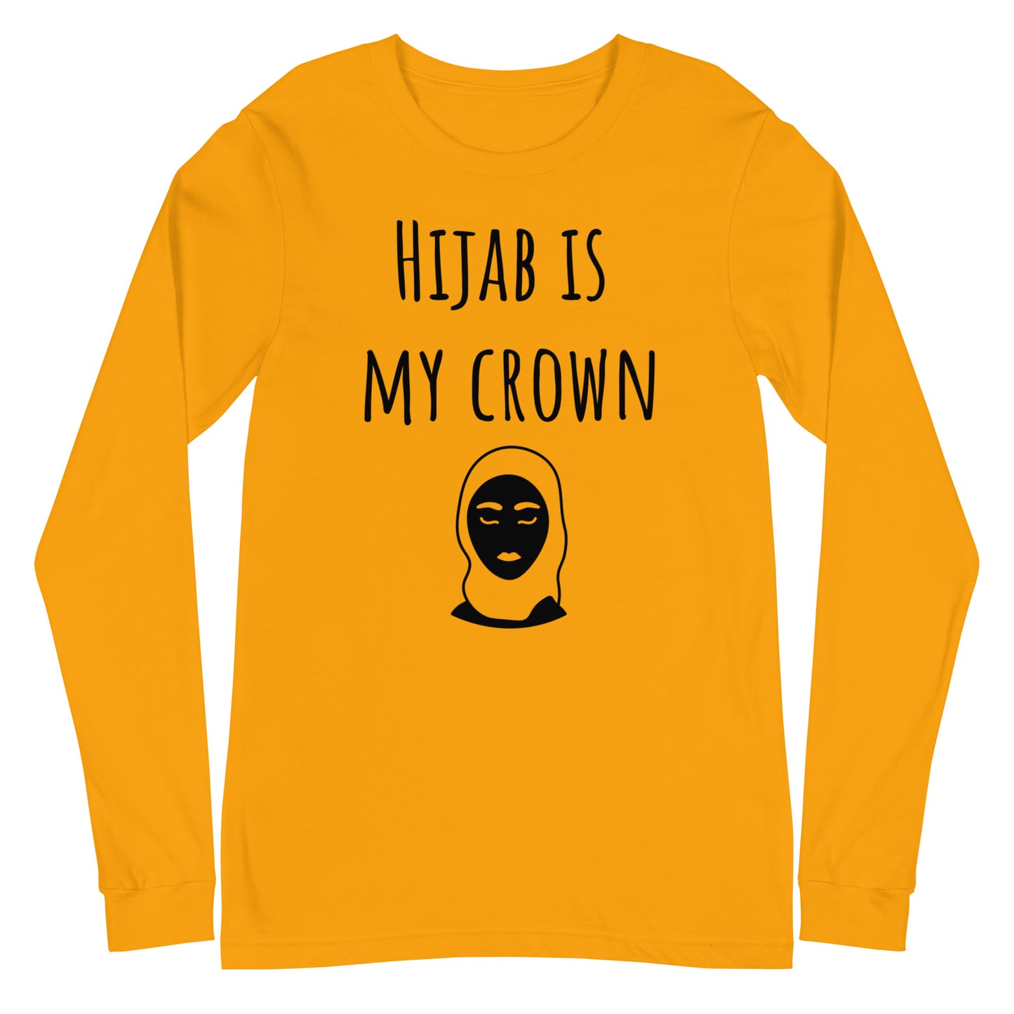 Hijab is my crown Long Sleeve Tee
