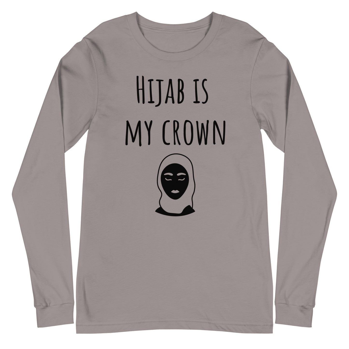 Hijab is my crown Long Sleeve Tee