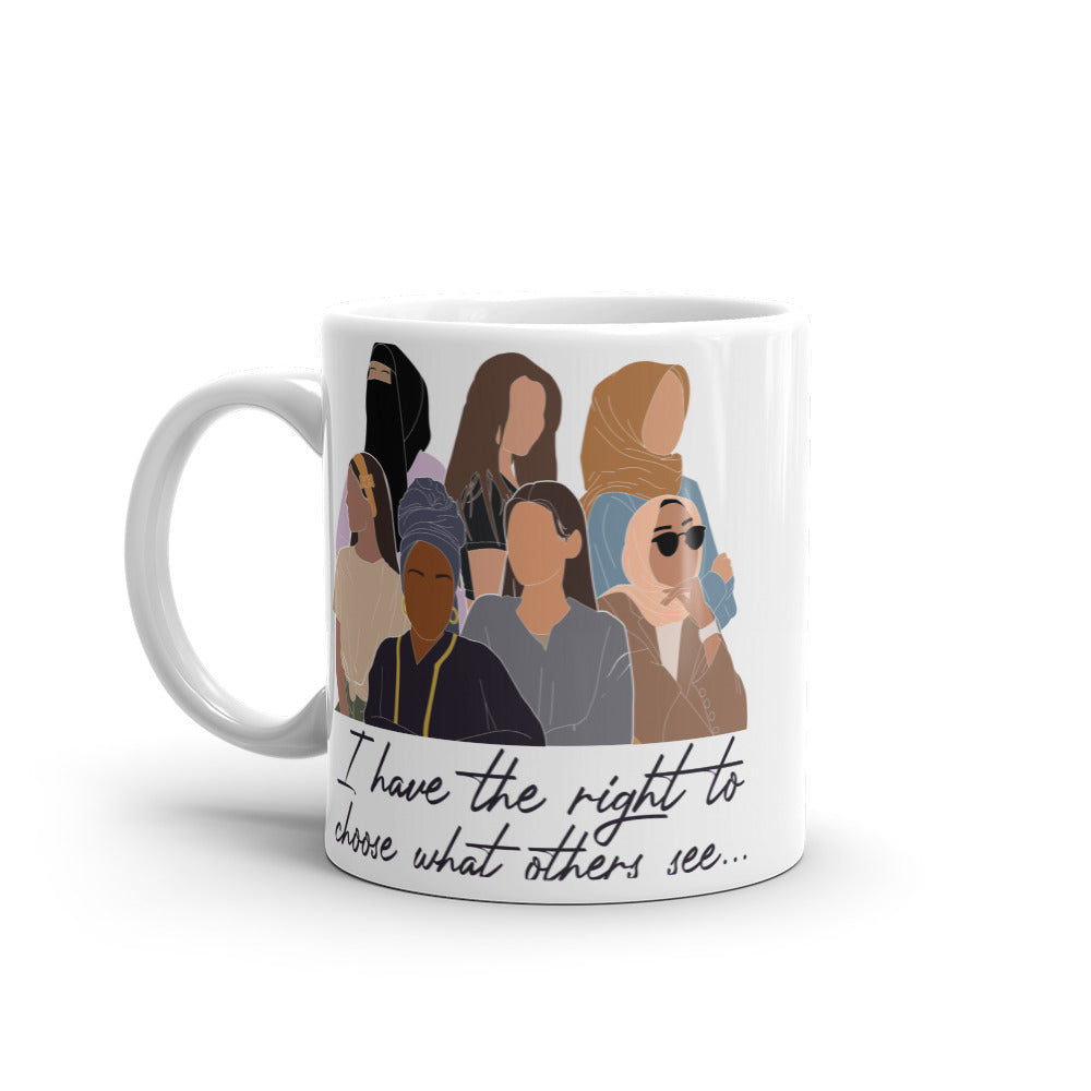 White glossy mug